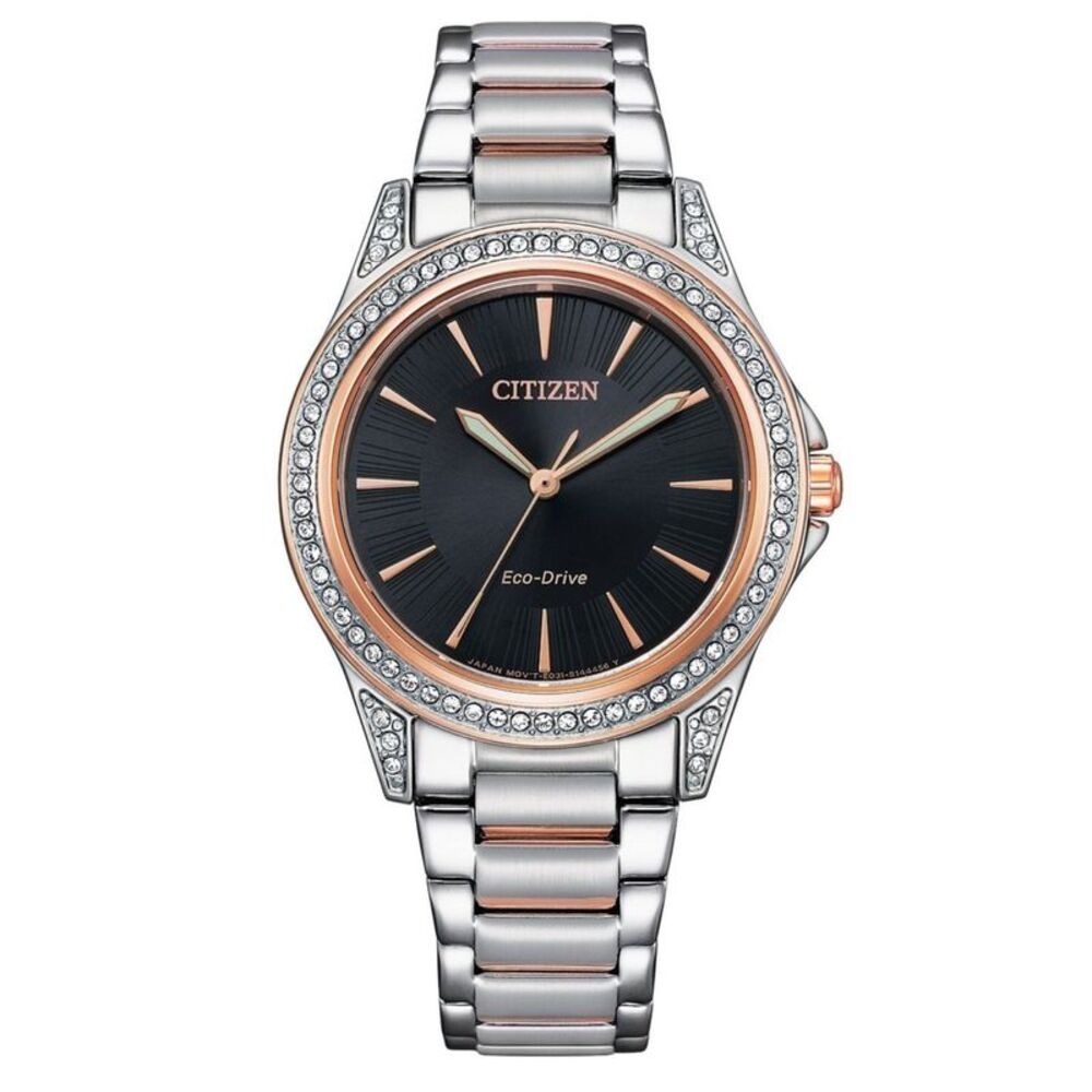 Citizen Women's Silhouette Black Dial Watch - EM0946-58E